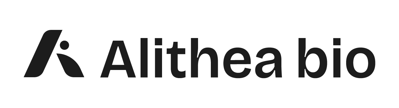 Alithea Bio horizontal logo black